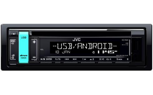 KD-R491 JVC Autoradio CD/USB, 1 DIN, LCD, MP3, WMA, WAV, FLAC, AAC