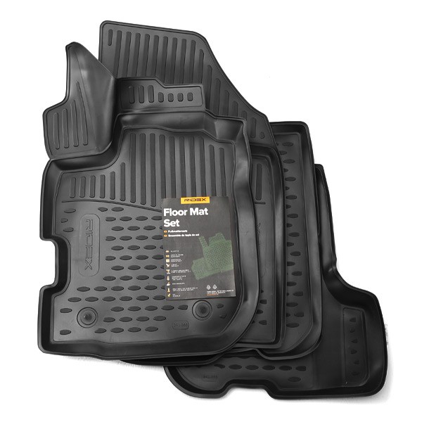 215A0815 RIDEX Fußmatten Gummi, vorne und hinten, Menge: 4, schwarz,  Maßgefertigt für Dacia Sandero 2 ▷ AUTODOC Preis und Erfahrung