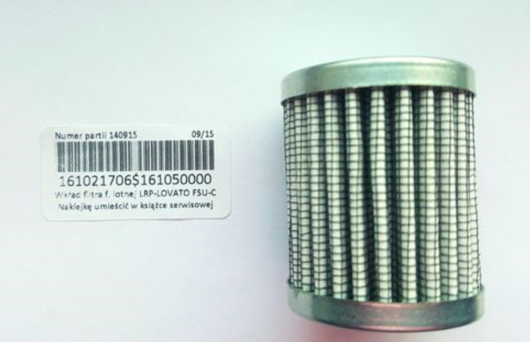 LOVATO 161050000 Dry gas filter cartridge