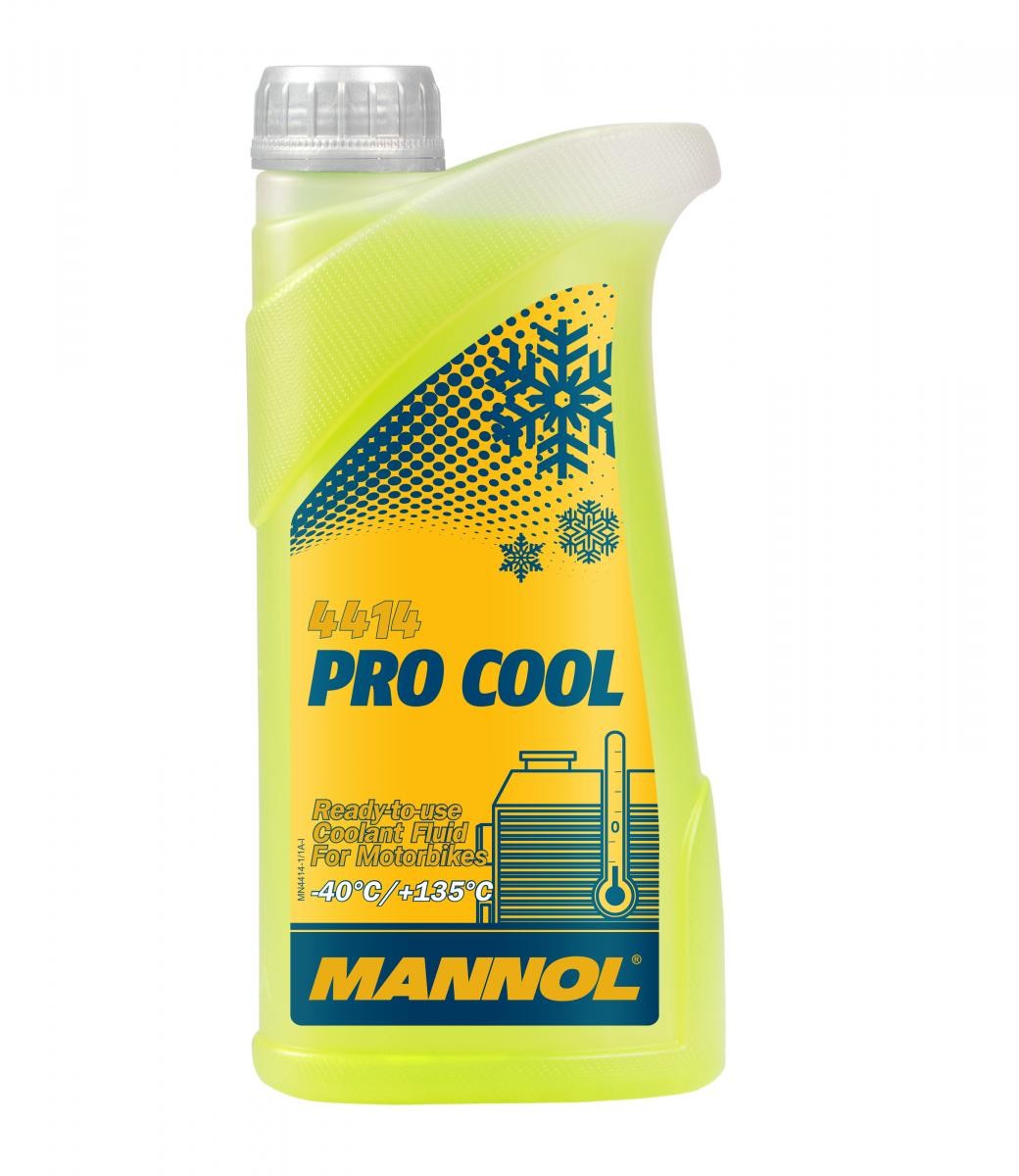 Anticongelante PEUGEOT Speedake (FE053DE) 49ccm 1995 G13 amarillo, 1L MANNOL Pro Cool MN4414-1