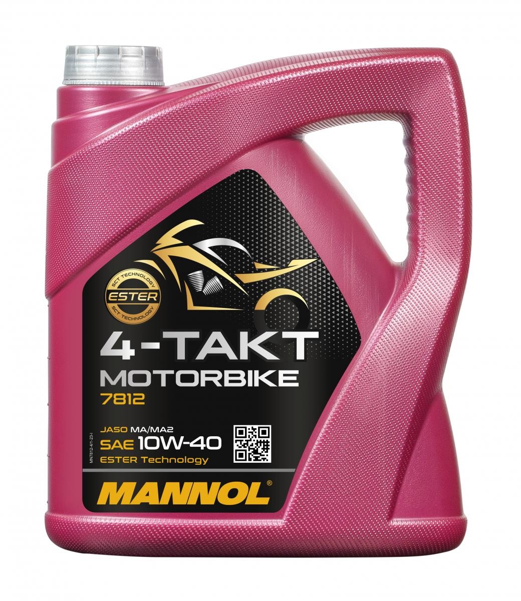 Car oil API SL MANNOL - MN7812-4 Motorbike 4-Takt