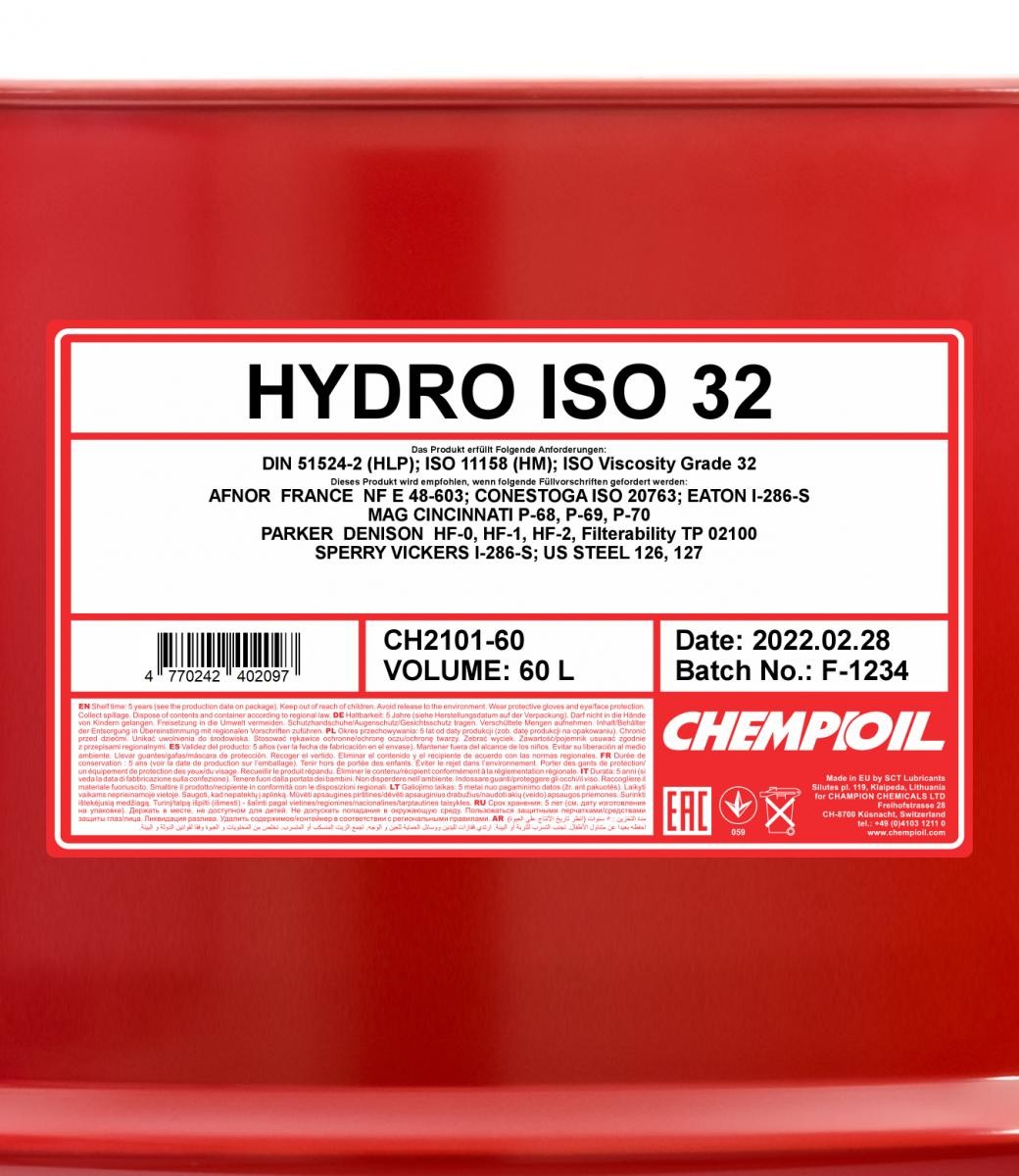 CHEMPIOIL Hydraulic fluid CH2101-60