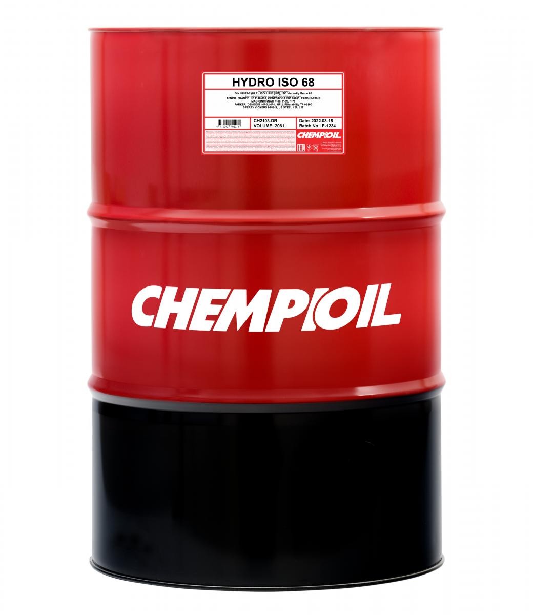 CHEMPIOIL Hydro, ISO 68 Inhalt: 208l DIN 51524-2 HLP, ISO 11158 HM Hydrauliköl CH2103-DR kaufen