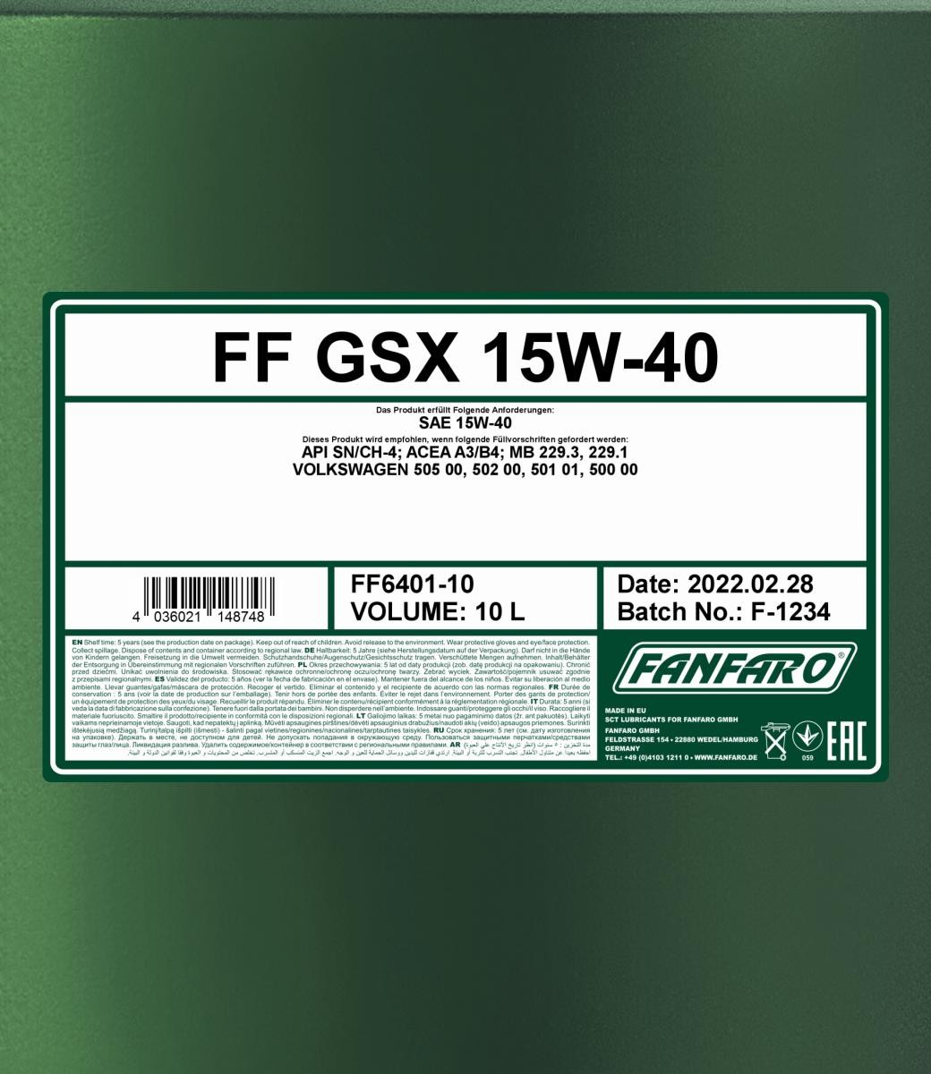 FANFARO Motoröl FF6401-10