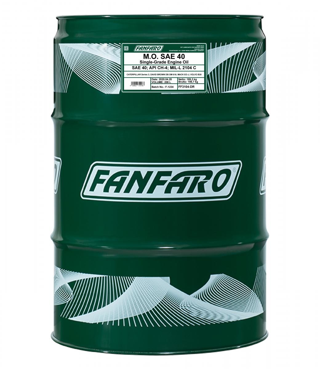 Auto oil MIL L 2104 C FANFARO - FF3104-DR M.O., SAE 40