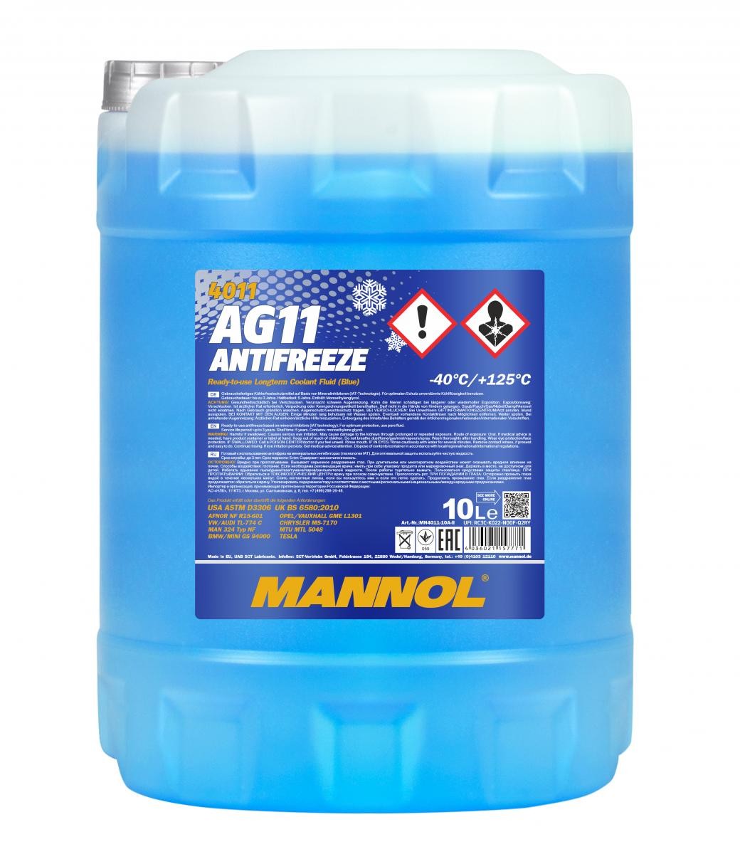 MANNOL AG11 Longterm MN4011-10 Antifreeze G11 blue, 10l