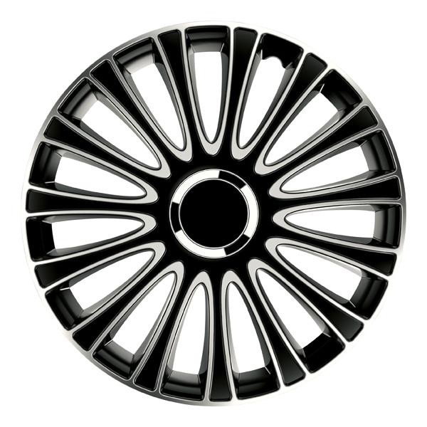 Gorecki 2211196 Car wheel trims VW POLO (9N_) 15 Inch black, silver