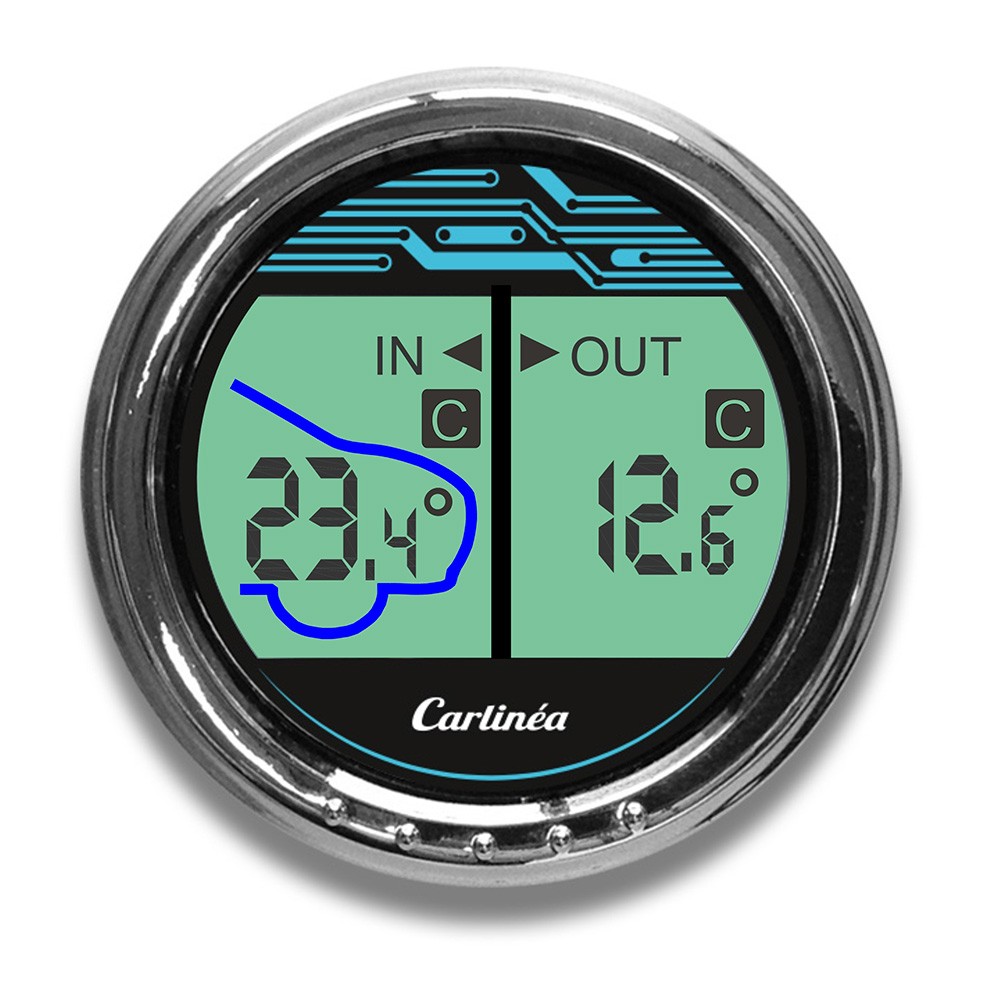 Carlinea 485004 Thermometer, Außen- / Innenraumtemperatur für FUSO (MITSUBISHI) Super Great V LKW in Original Qualität