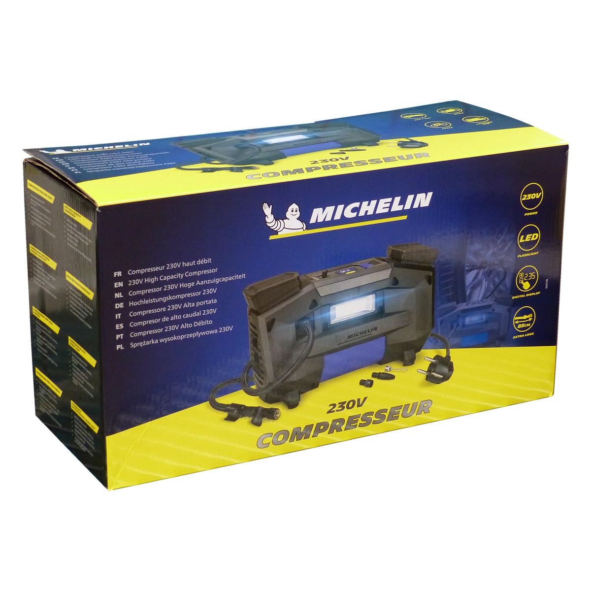 009538 Michelin Luftkompressor 230V, 7 bar, digital tragbar