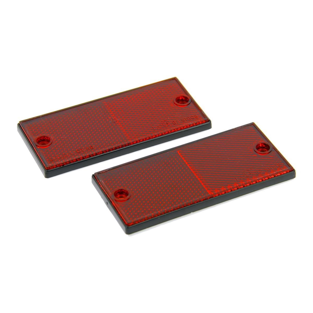 VESPA ET Rückstrahler Rot 50mm, mit Klebefolie, ohne Befestigungsmaterial XL 553919