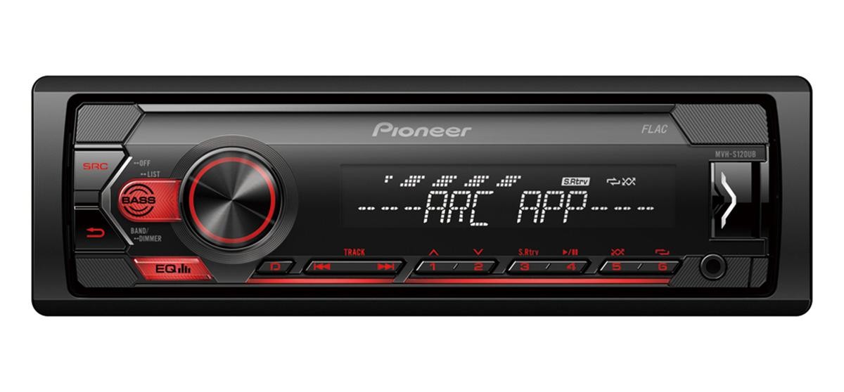 MVH-S120UB PIONEER MVH-S120UB 1 DIN, Android, AOA 2.0, LCD, 12V, FLAC, MP3, WAV, WMA Potência: 4x50W Auto rádio MVH-S120UB comprar económica