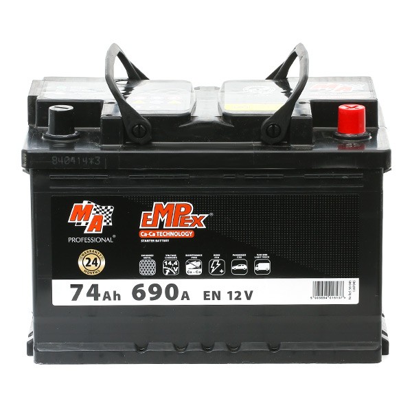 56-045 EMPEX S4 008 Batterie 12V 74Ah 690A B13 Batterie au plomb