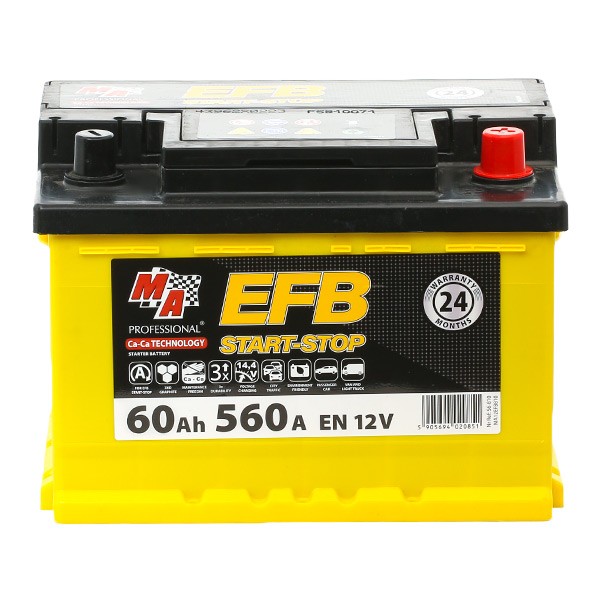 EMPEX Batterie 56-810 12V 60Ah 560A B13 EFB-Batterie S4 E05, 12V 60AH 560A