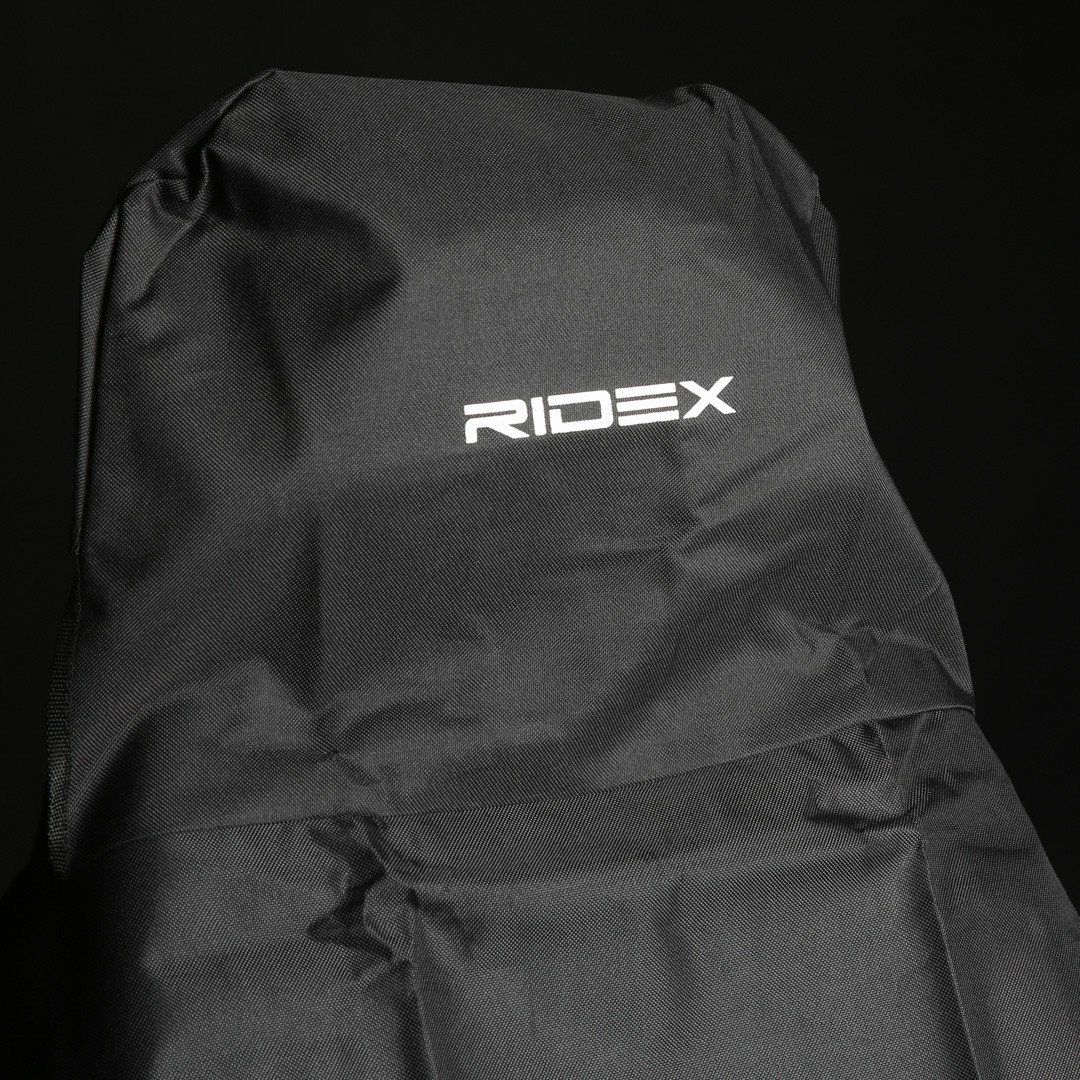 4773A0054 RIDEX Sitzschonbezug schwarz, Wasserdicht, PVC, vorne