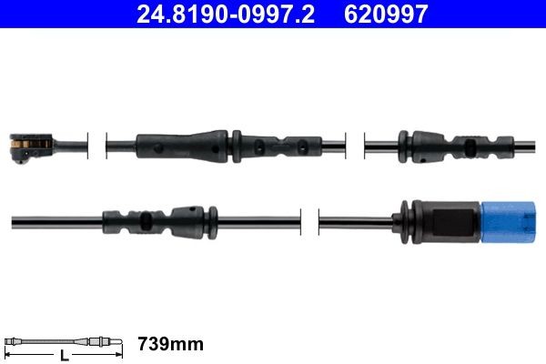 ATE Brake wear sensor 24.8190-0997.2 for BMW X3, X4, iX3