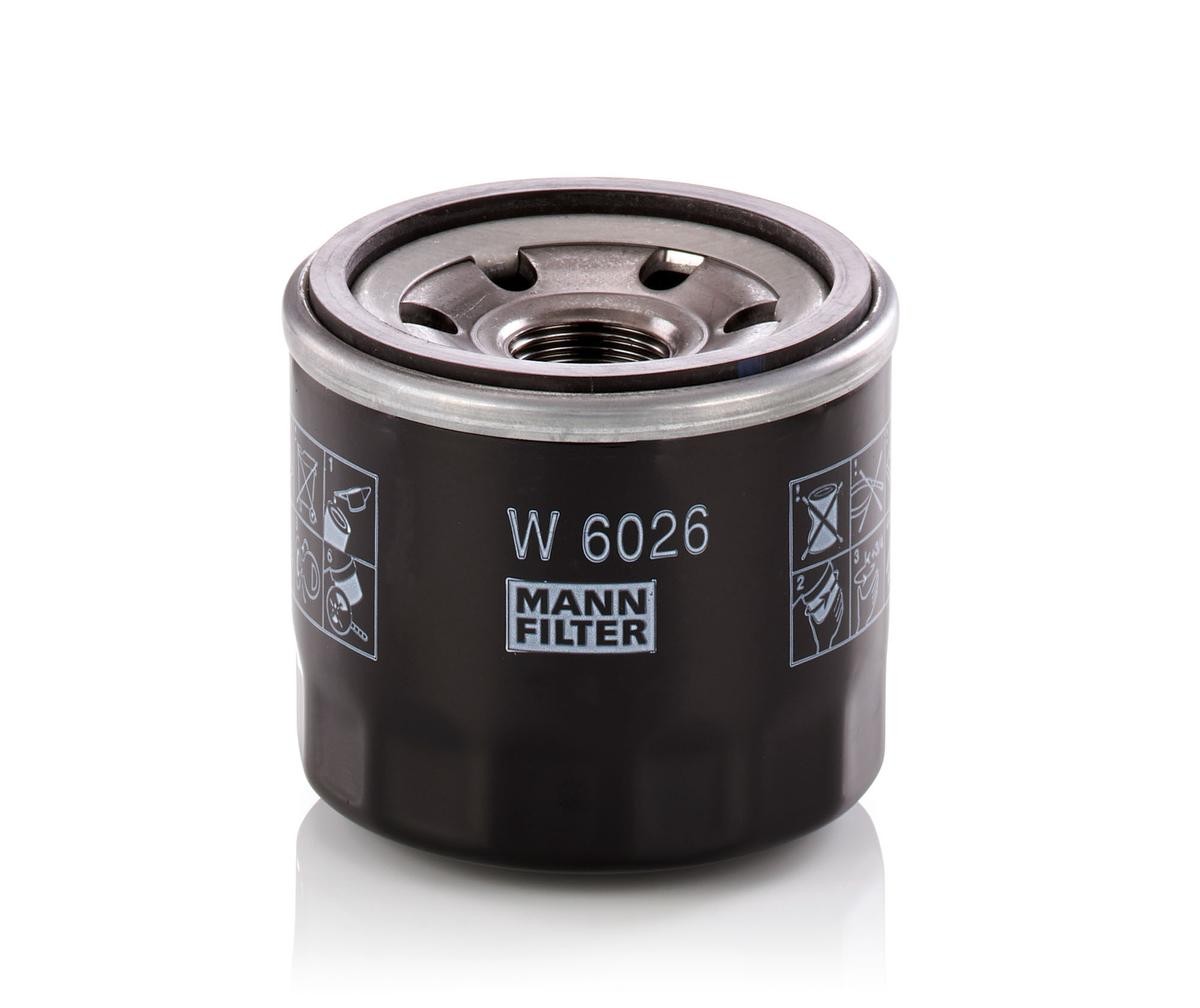 MANN-FILTER W 6026 Oil filter 3/4-16 UNF-1B, Spin-on Filter