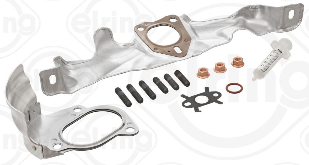 ELRING 518.980 Mounting Kit, charger with gaskets/seals, with bolts/screws