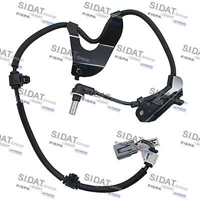 SIDAT 84.1636A2 ABS sensor Front Axle Right, with cable, Inductive Sensor, 2-pin connector, grey, oval