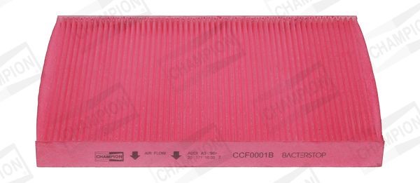 CCF0001B CHAMPION Pollen filter VW with antibacterial action, 278 mm x 207 mm x 25 mm