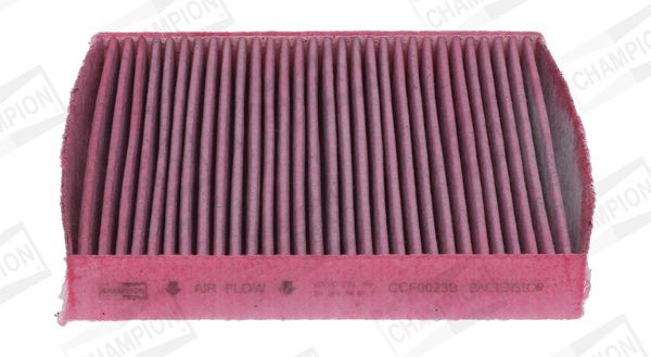 CHAMPION CCF0023B Pollen filter with antibacterial action, 234 mm x 209 mm x 34 mm