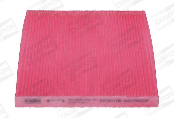 CHAMPION CCF0119B Pollen filter with antibacterial action, 264, 260 mm x 216 mm x 20 mm