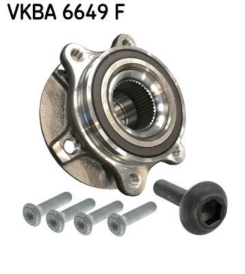 SKF VKBA 6649 F Wheel bearing kit with flange, with integrated ABS sensor
