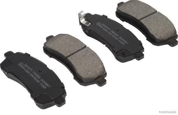 HERTH+BUSS JAKOPARTS with acoustic wear warning Height: 48,2mm, Width: 125,7mm, Thickness: 15,3mm Brake pads J3603073 buy