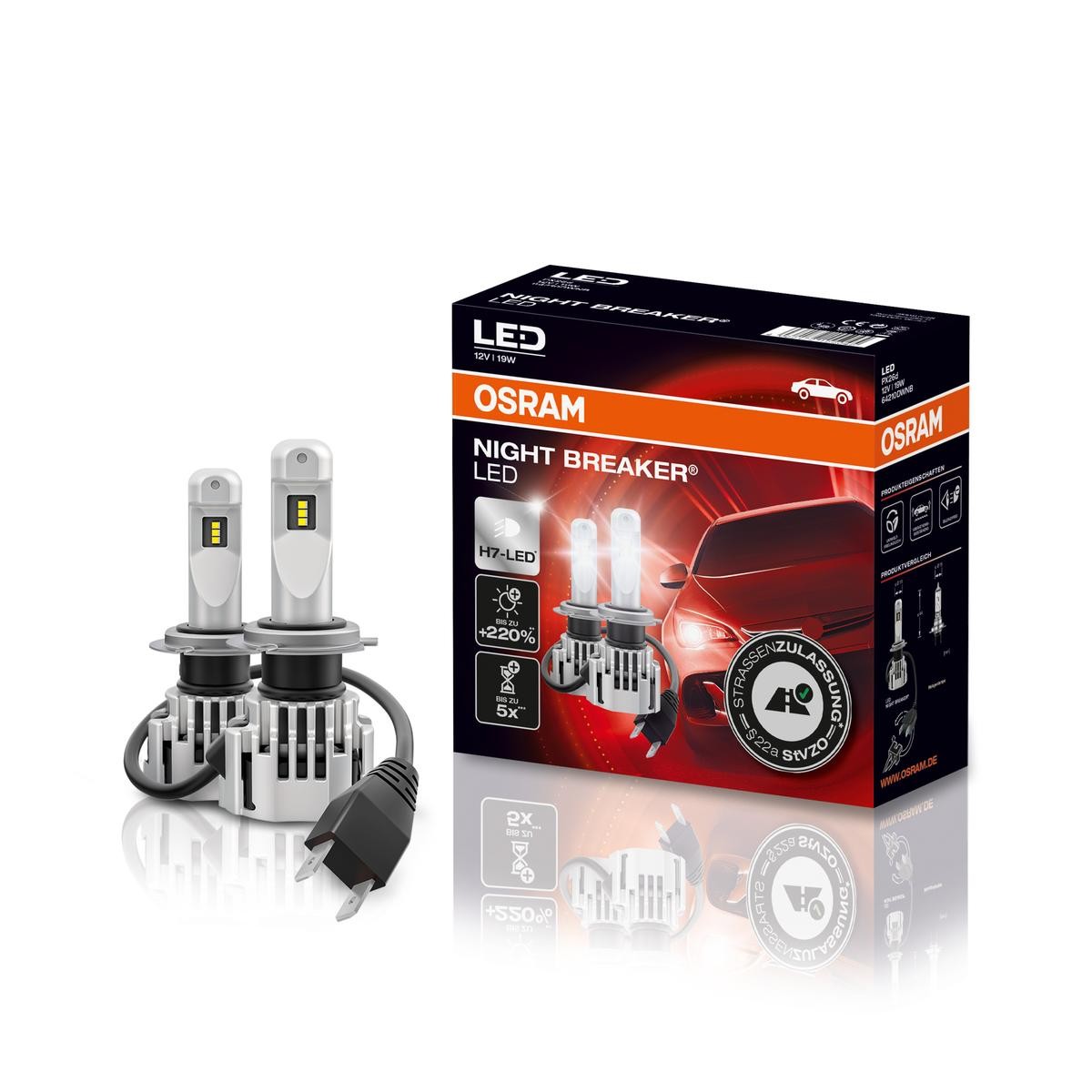 2 x W5W Glühbirnen – 13 rote LEDs – SMD5050 LED – 13 LEDs – T10