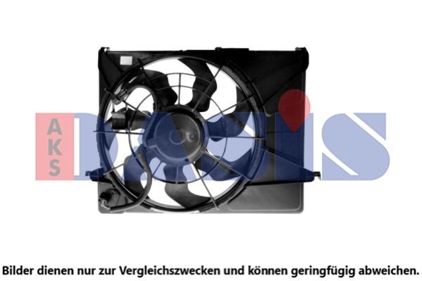 AKS DASIS Ø: 460 mm, 12V, with radiator fan shroud Cooling Fan 568129N buy