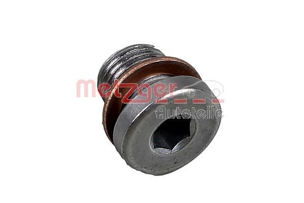 METZGER 8030065 Sealing Plug, oil sump M10x1,0, Steel, Spanner Size: 5, with seal ring