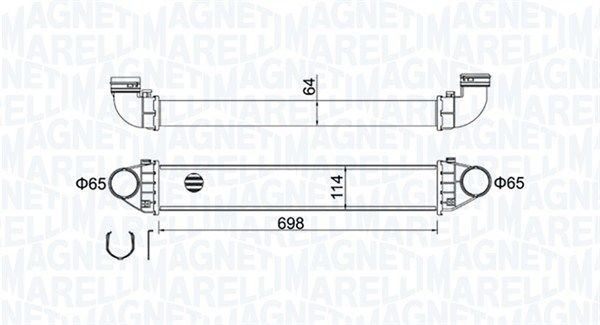 MAGNETI MARELLI 351319204210 Intercooler MERCEDES-BENZ B-Class 2013 in original quality