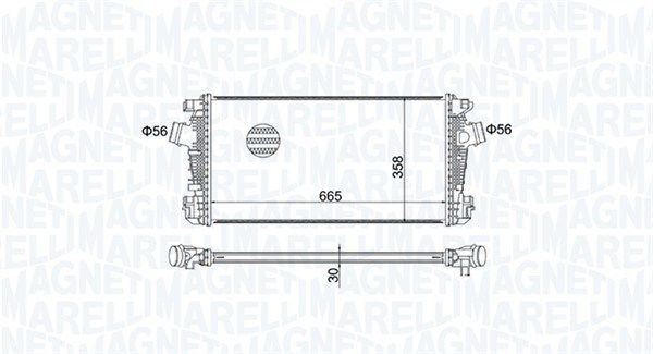MAGNETI MARELLI Intercooler 351319204570 Opel ZAFIRA 2011