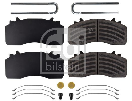 29315 FEBI BILSTEIN Front Axle, with fastening material Width: 104,7mm, Thickness 1: 30mm Brake pads 171240 buy