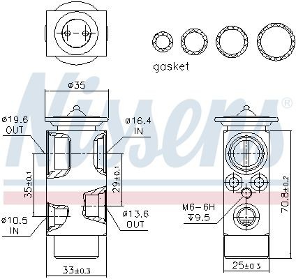 OEM-quality NISSENS 999322 Expansion valve