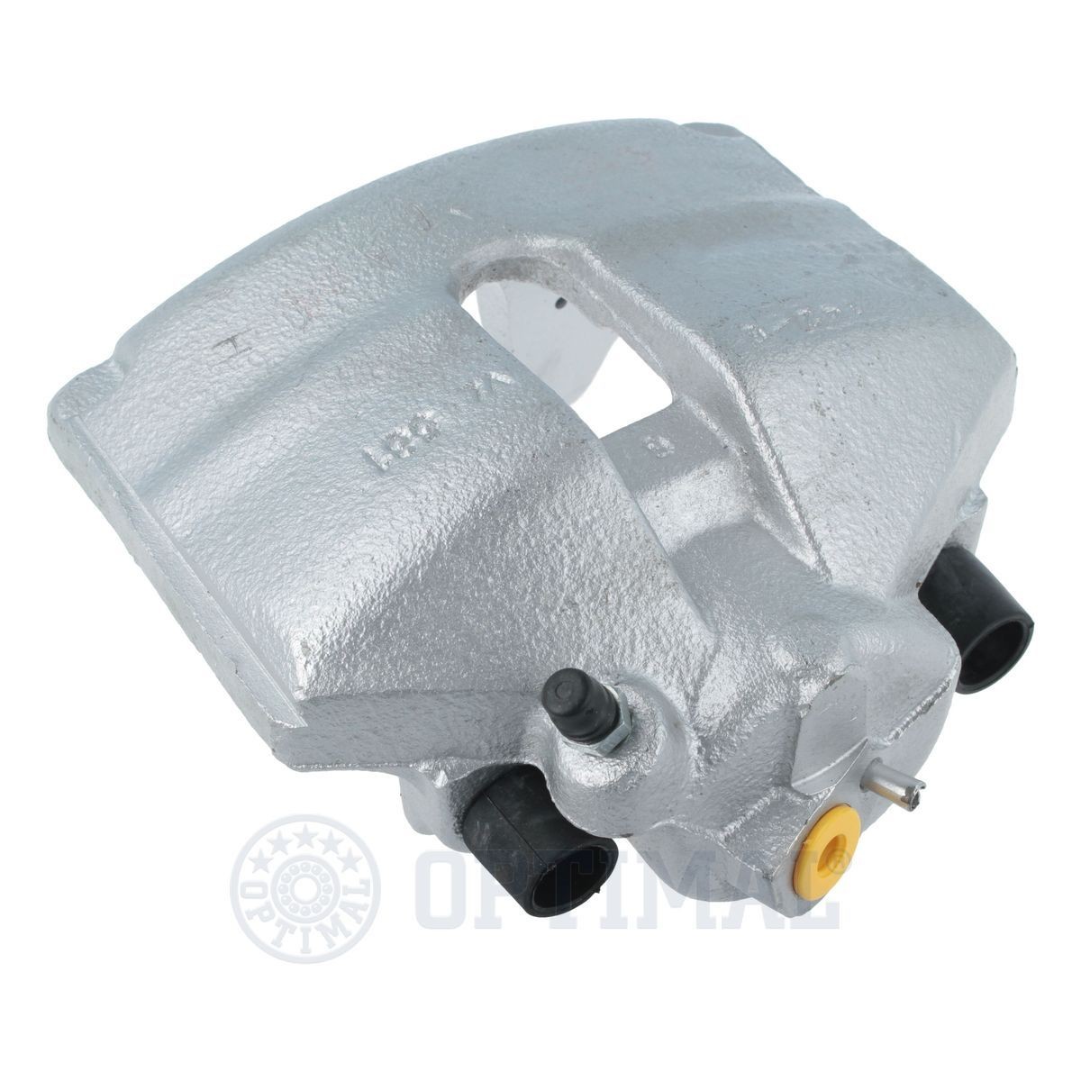 OPTIMAL BC-1004L Brake caliper Grey Cast Iron, Front Axle Left, without holding frame