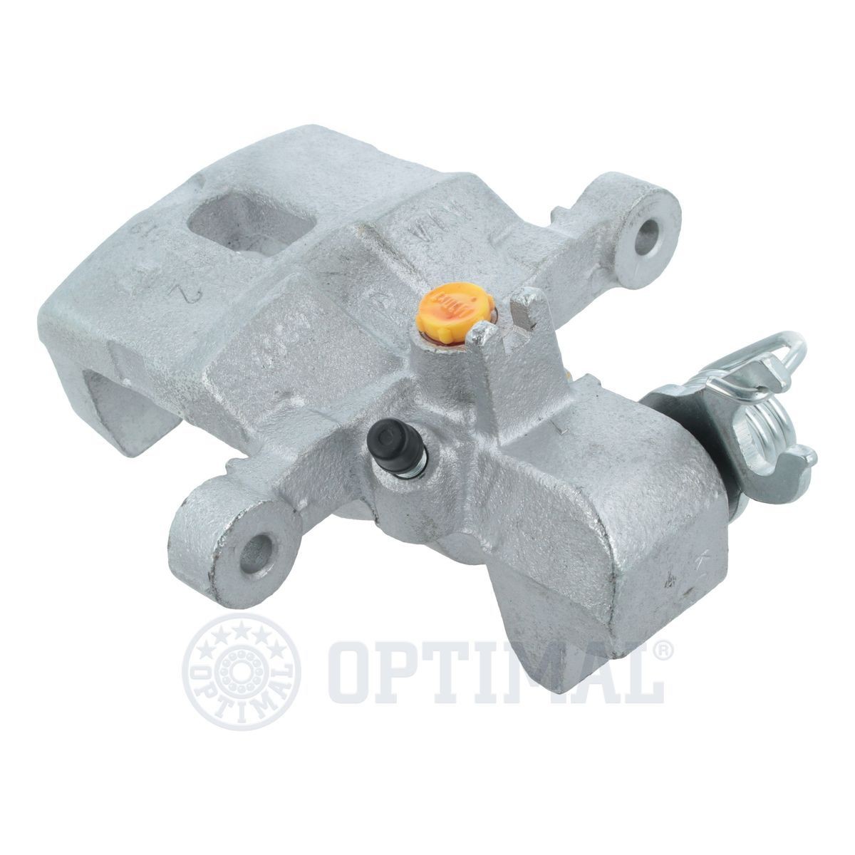 OPTIMAL BC-1028R Brake caliper Grey Cast Iron, Rear Axle Right, with accessories, without holding frame