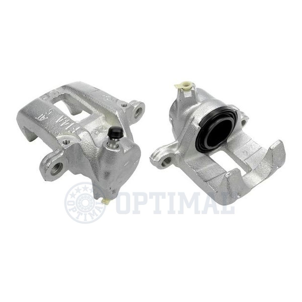 OPTIMAL BC-1504L Brake caliper Cast Steel, Rear Axle Left, with accessories, without holding frame