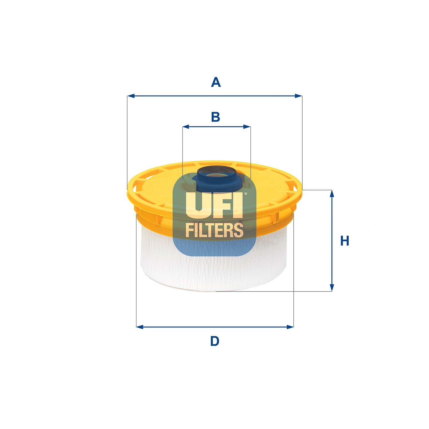 UFI 26.138.00 Fuel filter 23390-YZZA3