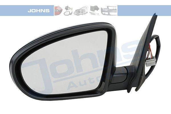 JOHNS Left, for electric mirror adjustment, Convex, Heatable, primed Side mirror 27 47 37-21 buy