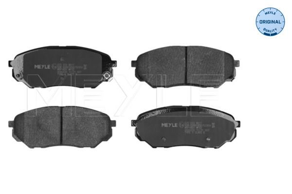 MEYLE 025 223 8017 Brake pad set Front Axle, with acoustic wear warning