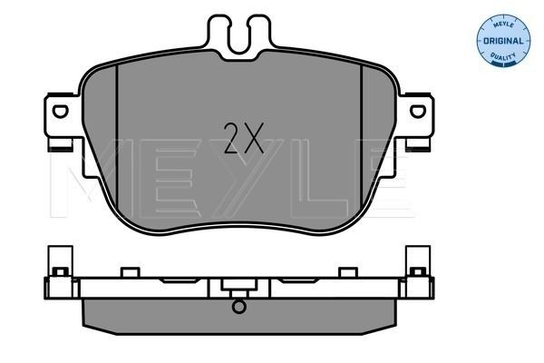 MEYLE Brake pad kit 025 224 3716 suitable for MERCEDES-BENZ E-Class, CLS
