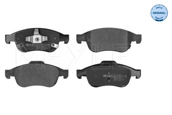 MBP0817 MEYLE Front Axle, with acoustic wear warning, with anti-squeak plate Height 1: 64,7mm, Height 2: 59,4mm, Width: 155,1mm, Thickness: 19mm Brake pads 025 245 3819 buy