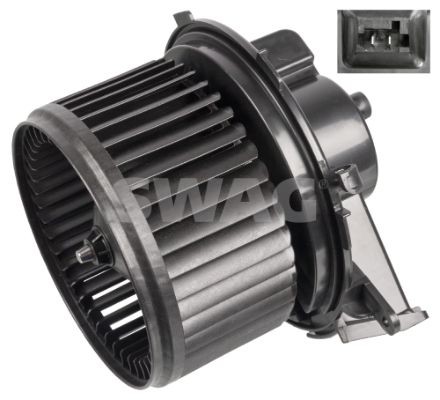 SWAG for left-hand drive vehicles, with electric motor Voltage: 12V, Number of connectors: 2 Blower motor 33 10 1506 buy