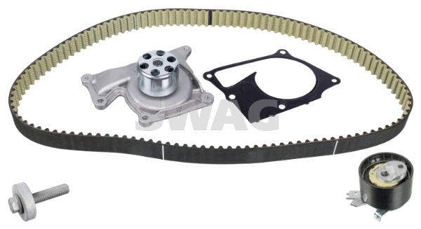 SWAG Water pump and timing belt kit 33 10 1590 Nissan NOTE 2017