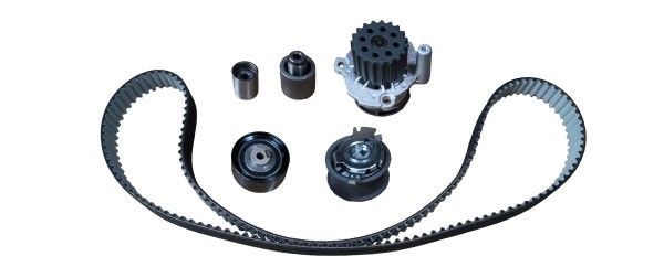 BUGIAD BTB56508 Water pump and timing belt kit with belt, with fastening material, Number of Teeth: 130
