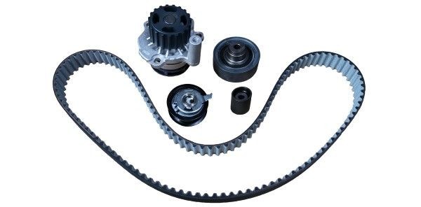 BUGIAD BTB56514 Water pump and timing belt kit with belt, with fastening material, Number of Teeth: 141