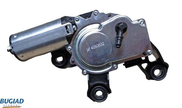 BUGIAD 12V, Rear, for left-hand drive vehicles Number of pins: 4-pin connector Windscreen wiper motor BWM50632 buy