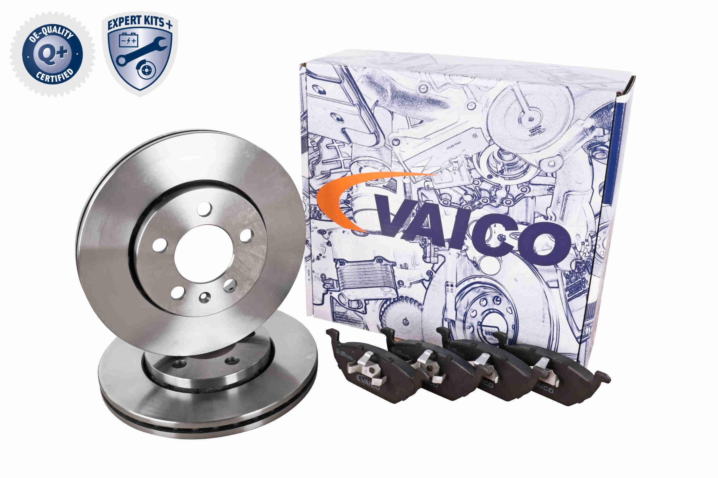 VAICO V10-6631 Brake discs and pads set Vented, with brake pads
