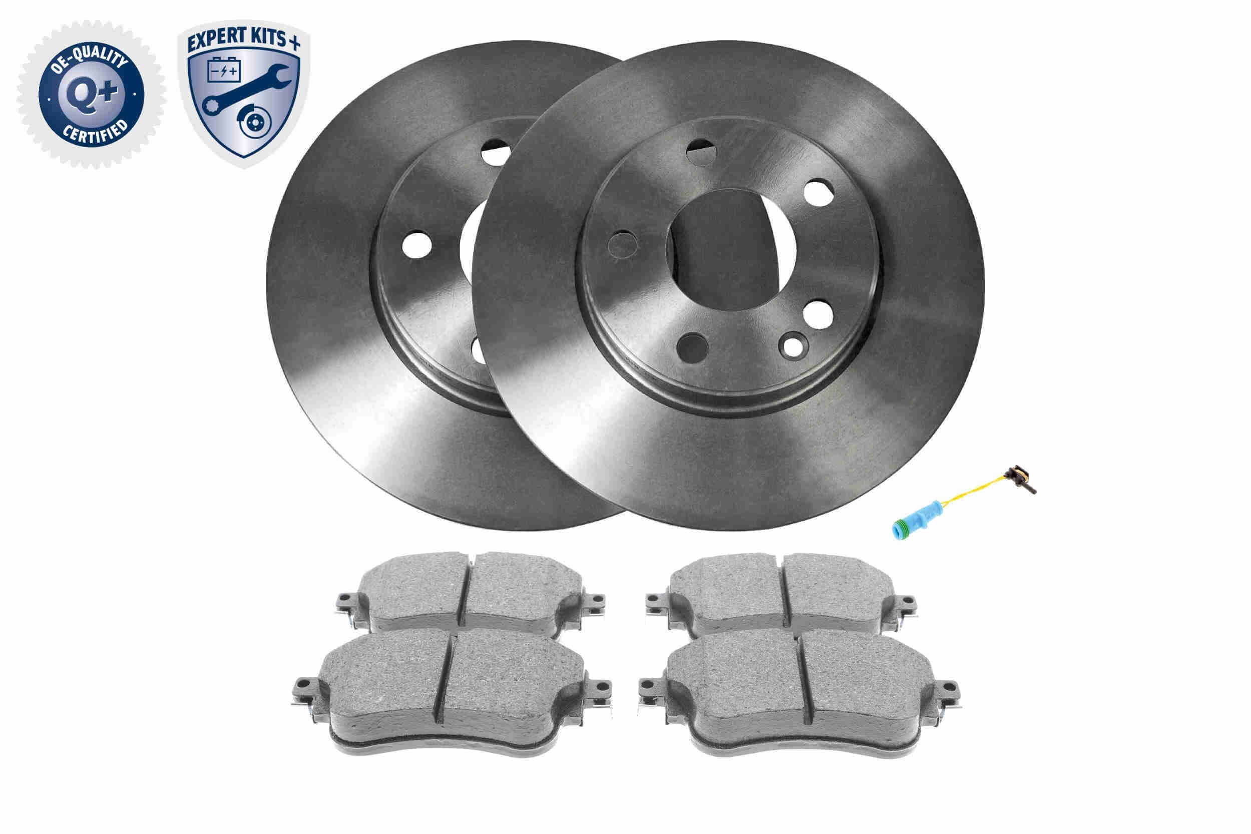 VAICO V30-3684 Brake discs and pads set Front Axle, Vented, with brake pads, incl. wear warning contact