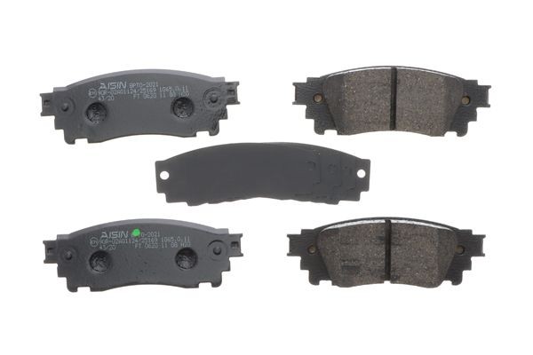 BPTO-2021 AISIN Brake pad set LEXUS prepared for wear indicator